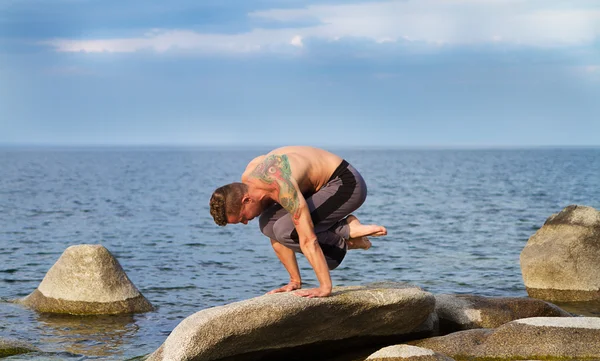 Yoga and gymnastics — Stock Photo, Image