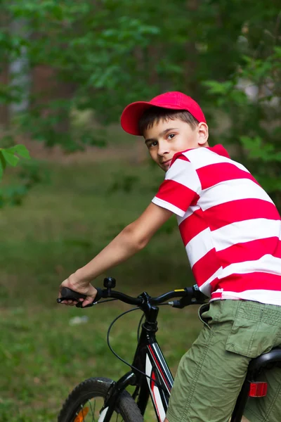 Boy cyclist — Stock Fotó