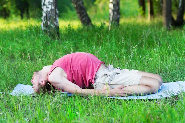 Yoga and gymnastics — Stock Photo, Image