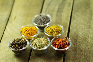 güzel kokulu baharat ve baharat.