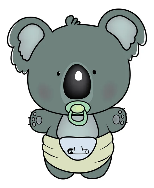 Bebé koala — Vector de stock