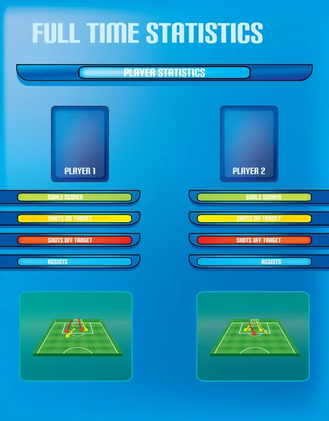 Fußball-Infografik — Stockvektor