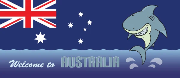 Welcome to Australia card — Stock Vector