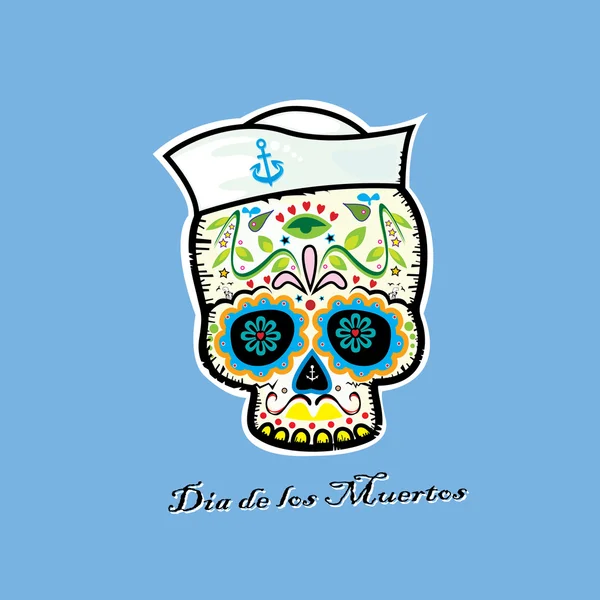 Crâne marin mexicain — Image vectorielle