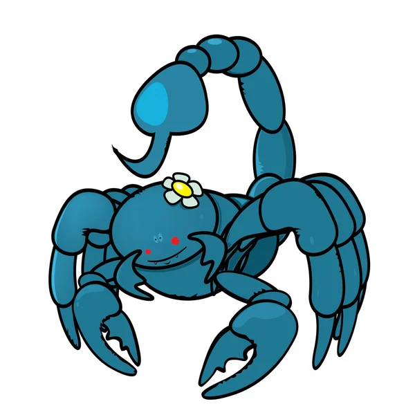 Funny zodiac signs scorpion — Stock Vector