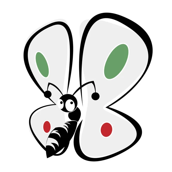 面白い蝶 — ストックベクタ