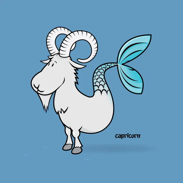 Funny zodiac capricorn — Stock Vector