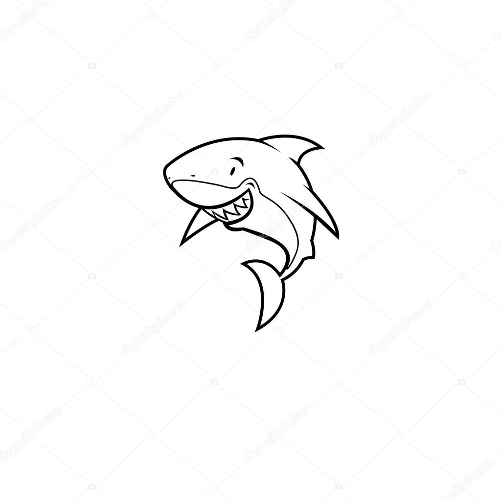 Coloring book shark