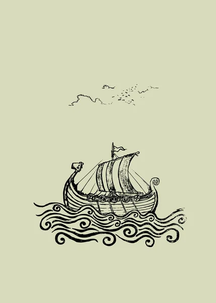 Viking ship Stock Vectors, Royalty Free Viking ship Illustrations ...