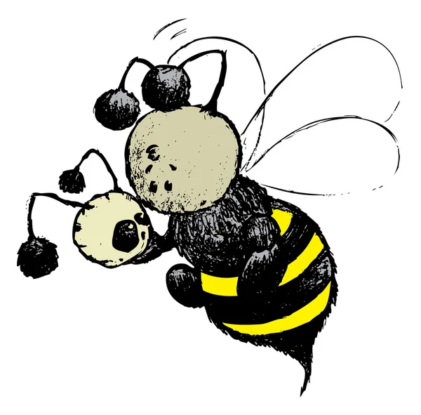 La abeja juega el papel de Hamlet — Archivo Imágenes Vectoriales