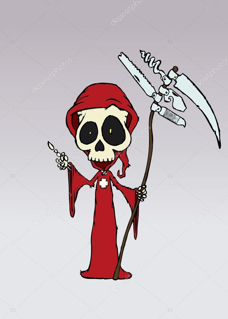 cartoon death character