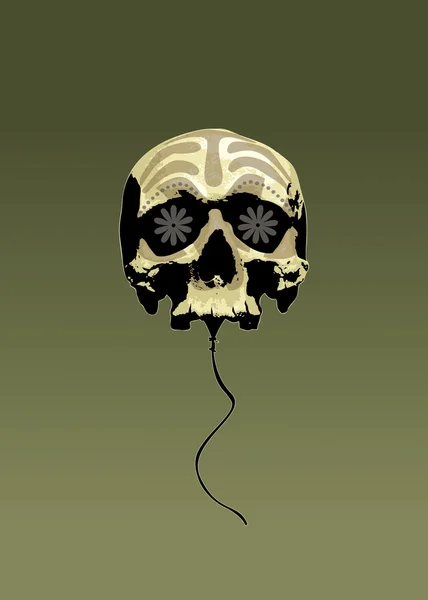 Cráneo de globo — Archivo Imágenes Vectoriales