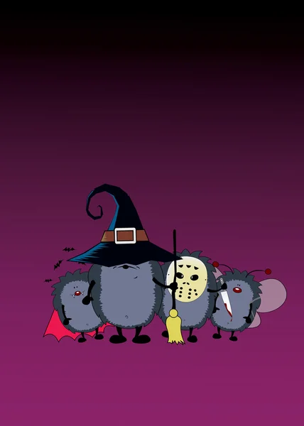 Equipo de fiesta de Halloween — Vector de stock