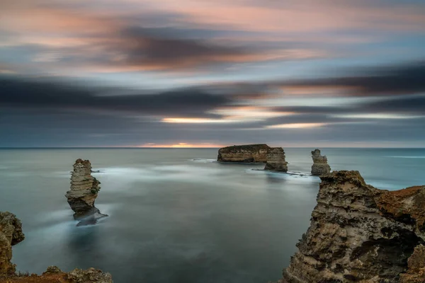 Doymuş gündoğumu uzun süre maruz kalma Büyük okyanus yolu