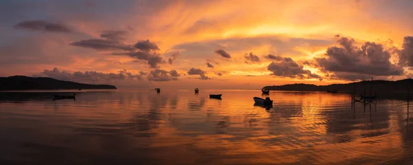 Panorama Nascer Sol Mais Incrível Toda História Tirado Ilha Koh Fotos De Bancos De Imagens Sem Royalties