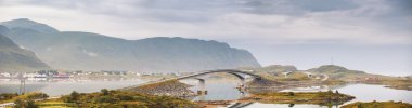 Lofoten köprü inşaatı