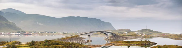 Construção da ponte de Lofoten — Fotografia de Stock