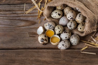 Çiğ Bıldırcın yumurta portre