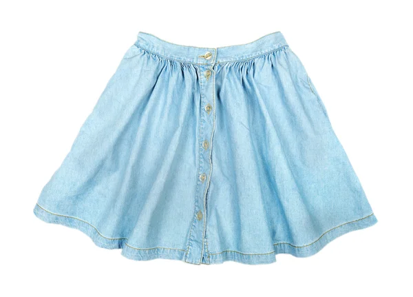Μοντέρνα μικρή μπλε τζιν φούστα — Φωτογραφία Αρχείου
