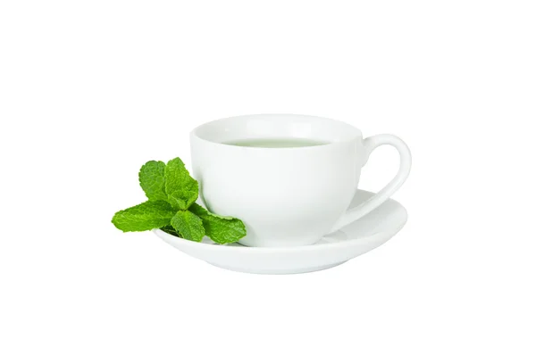 Cup of mint tea — Stock Photo, Image