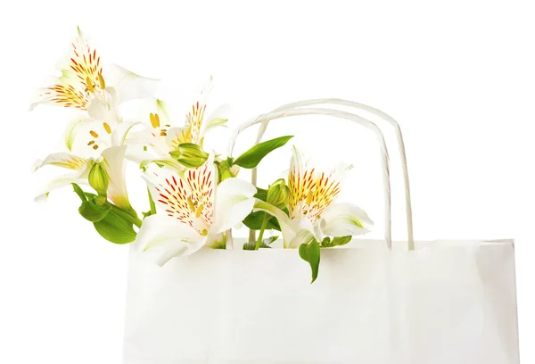 Beau bouquet de fleurs blanches pour la fête des mères — Photo