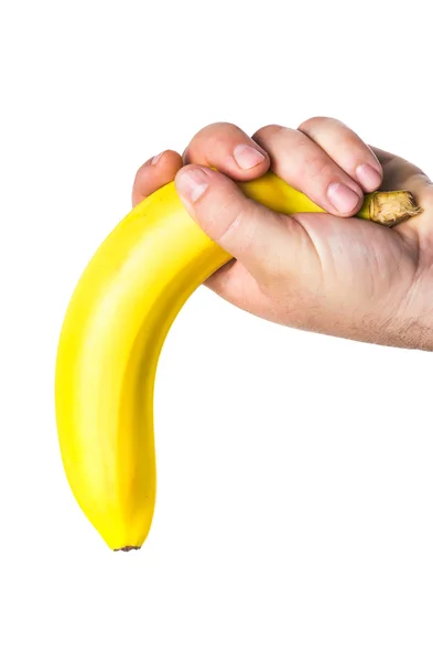 像一个大的阴茎香蕉 — 图库照片