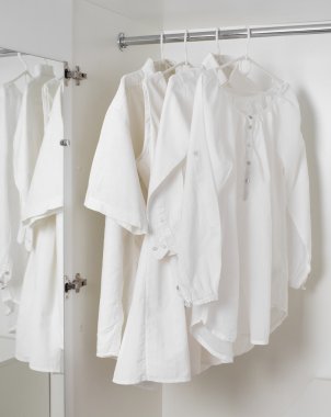 white clean ironed clothes