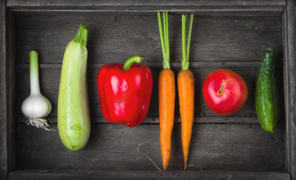 Ensemble de légumes crus frais différents — Photo
