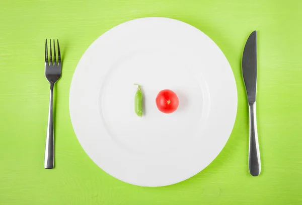 Il concetto di restrizioni alimentari, stile di vita sano, dieta, perdita di peso, anti-obesità, dieta sana . — Foto Stock