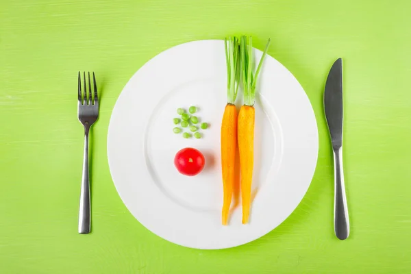Il concetto di restrizioni alimentari, stile di vita sano, dieta, w — Foto Stock