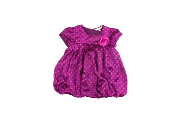Silk purple baby dres — Zdjęcie stockowe