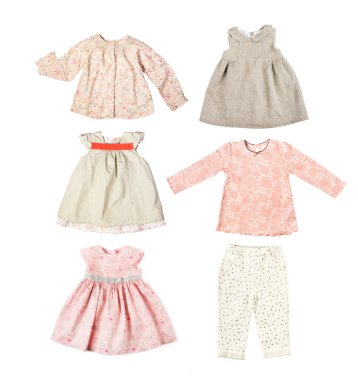 Set of different children's clothes