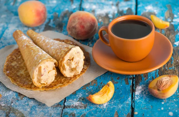 Bom dia, tenha um bom dia. xícara de café . — Fotografia de Stock