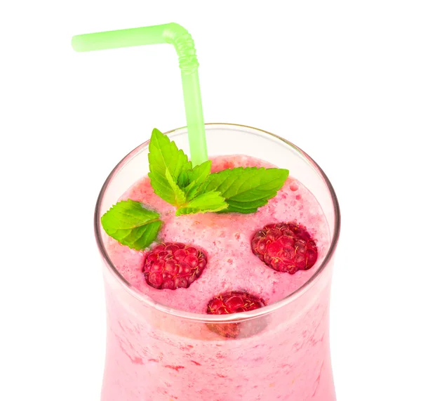 Raspberry dairy smoothie — Zdjęcie stockowe