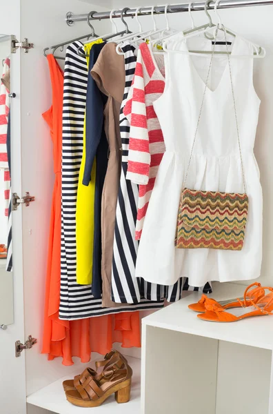 Bright colorful female fashion clothes — Stock Photo, Image