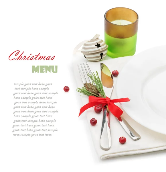 Conceito de menu de Natal — Fotografia de Stock