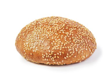 Hamburger Çöreği Beyaz Arkaplanda