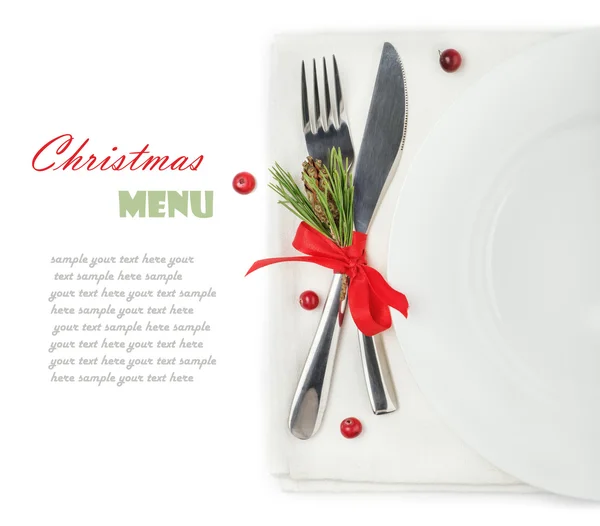 Concept of the Christmas menu — Stock fotografie