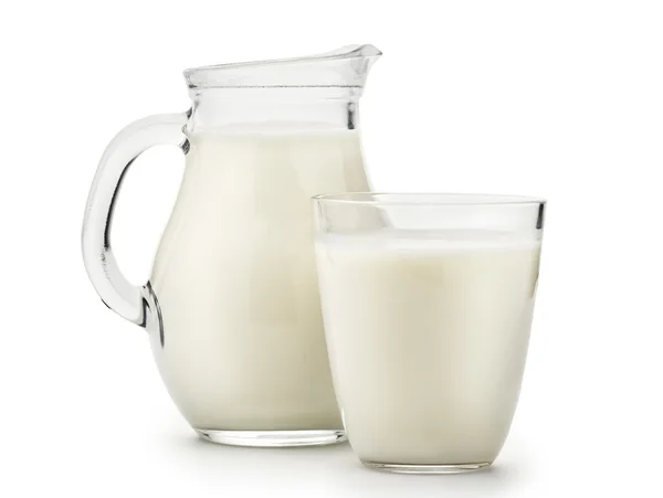 Натуральне ціле молоко — стокове фото