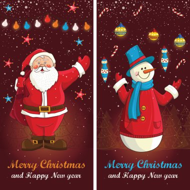 neşeli Noel kartı vektör