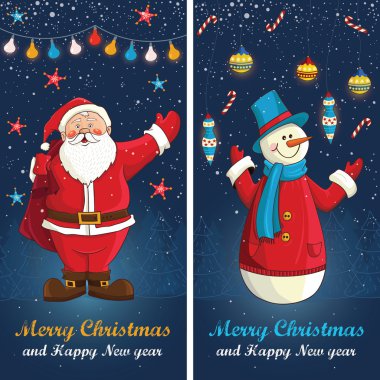 neşeli Noel kartı vektör