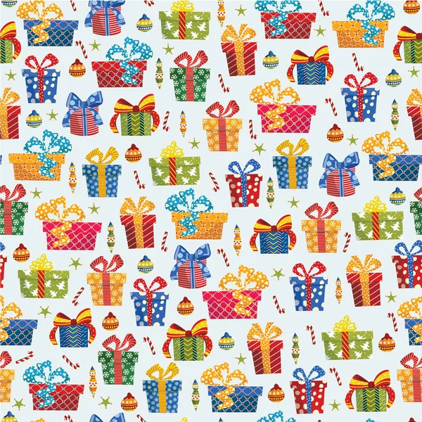 Noel hediye kutuları. Seamless modeli.