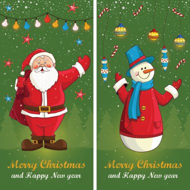 neşeli Noel kartı vektör