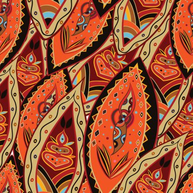 Vektör soyut etnik seamless modeli kabile arka plan