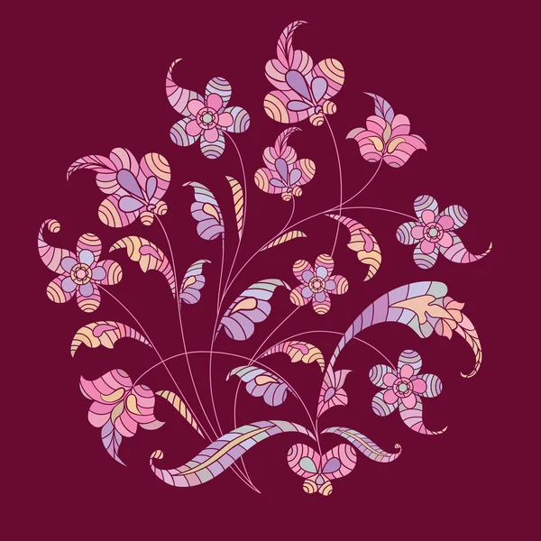 Abstract flower pattern. Vector illustration. — Stock Vector