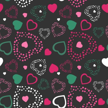 Kalpler. Kusursuz desen. Kumaş tasarımı ambalaj kağıdı