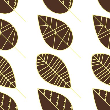 Yapraklar. Olağandışı yapraklar çokgenlere bölünmüş. Etnik biçim, kumaş kağıdı için pürüzsüz kalıp, arkaplan