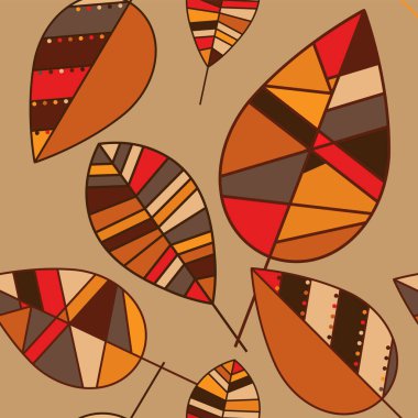 Yapraklar. Olağandışı yapraklar çokgenlere bölünmüş. Etnik biçim, kumaş kağıdı için pürüzsüz kalıp, arkaplan