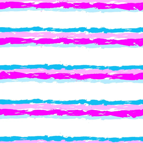 Мазки, нарисованные разноцветными линиями. Полосатый бесшовный фон. — стоковый вектор