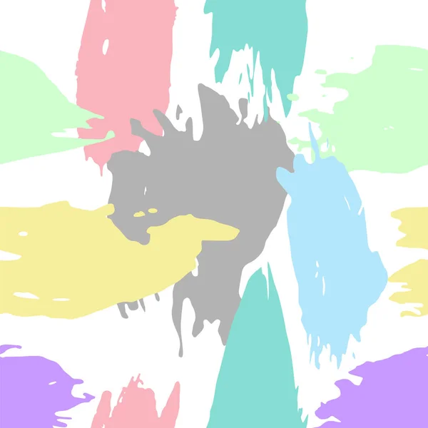 Heller Hintergrund Farbstriche Zufälliger Reihenfolge Nahtloses Muster Stoffdesign Papier Hintergrund — Stockvektor